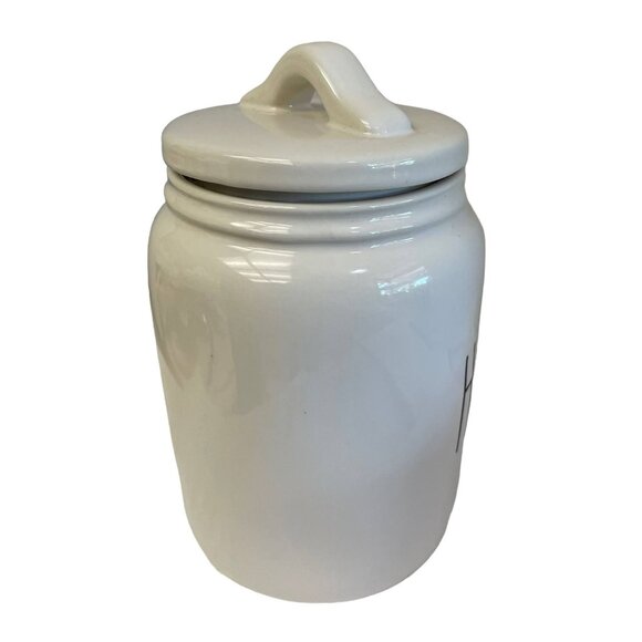 RAE Dunn HoHoHo CANNISTER White Christmas Holiday Decor Artisan Collection 7 1/2 - Picture 3 of 6